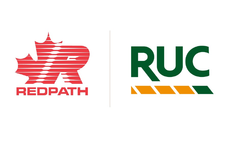Redpath's logo on the left and RUC's logo on the right.